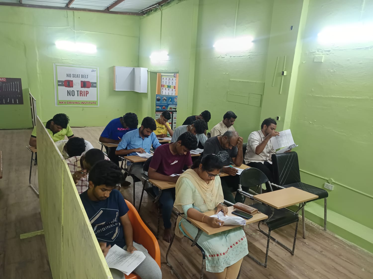 Test during the Theory session